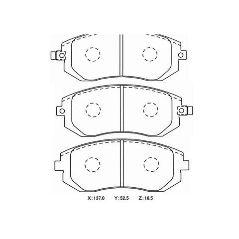 Winmax W7 Race Front Brake Pad Set WMP580-W7