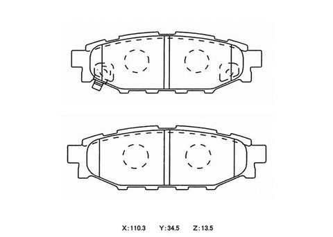 Winmax W5 Race Rear Brake Pad Set WMP655-W5