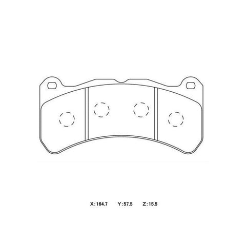 Winmax W1 Sport Front Brake Pad Set WMP682S-W1