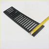 Black plastic wiper cowl grill with rectangular slots and textured surface for nissan datsun d21 navara king cab 1986-1992