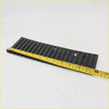 Black plastic wiper cowl grille tray for Nissan Navara d21 1986-1997 with parallel slots and rectangular cutouts
