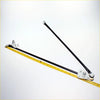 Wiper link for mitsubishi triton l200 colt strada 1986-1996 with black metal hinge white plastic brackets and silver bolts