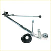 Wiper linkage arm for toyota hilux 2005-2015 in silver and black metal with adjustable arms and mounting hardware