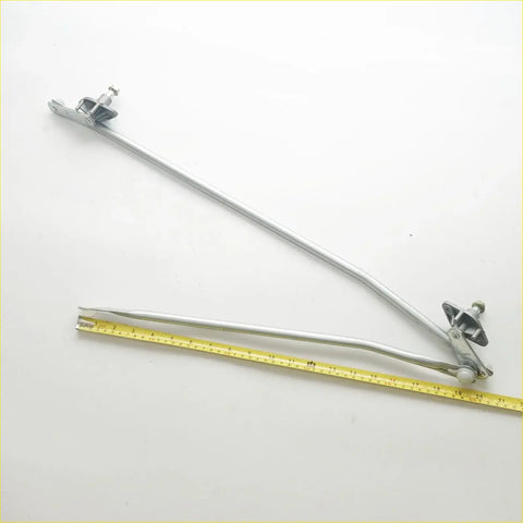 Silver metal wiper linkage arm with adjustable mounting brackets for Mazda B-Series B2200 B2600 1986-1993 back side