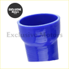 Bright blue silicone throttle body hose coupling with ribbed texture and tapered ends for jeep cherokee xj 4.0l