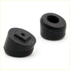 Black rubber foot pads with circular shape and square indentation for x2 tail gate rubber bumper nissan datsun 520 620 720