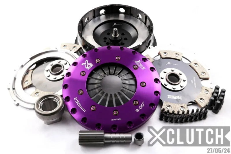 XCLUTCH 9in Twin Solid Ceramic Clutch Kit (8 Bolt/PB in Input Shaft) (3-Series 07-11)