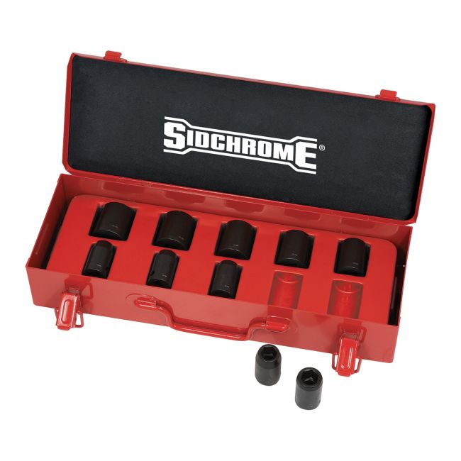 Sidchrome Socket Set 10Pc 1/2In Drive XS410T