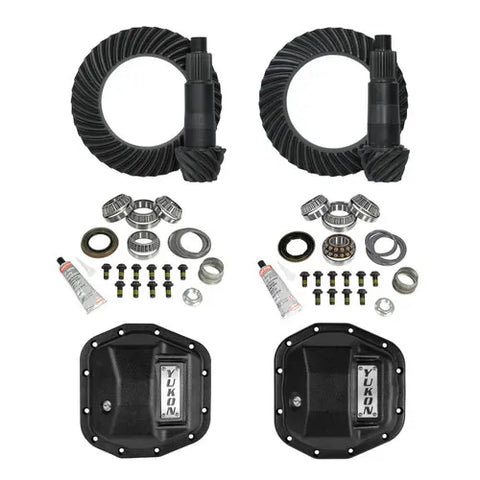 Yukon Gear & Axle & Install Kit Package for Jeep Rubicon JL/JT w/D44 Front & Rear in a 4.88 Ratio Stage 2