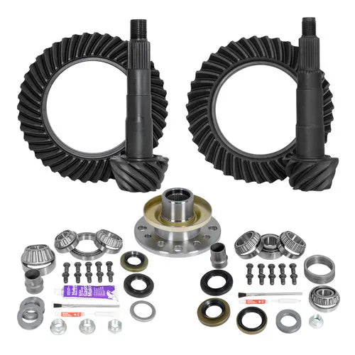 Yukon Gear & Axle Ring & Pinion Gear Kit Front & Rear for Toyota 8/7.5R Diff (w/Factory Locker) 4.88 Ratio