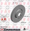 Zimmermann OE Coat Z Brake Rotor Single 349mm Front