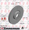 Zimmermann OE Coat Z Brake Rotor Single 395mm Front LH