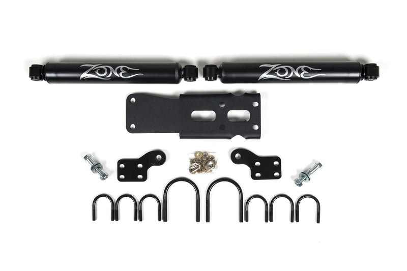 Zone Offroad Dual Steering Stabilizer Kit (Wrangler JK 07-18) — fits Jeep Wrangler